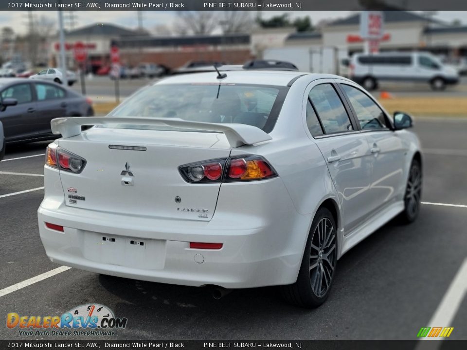 2017 Mitsubishi Lancer SEL AWC Diamond White Pearl / Black Photo #4