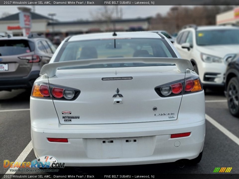 2017 Mitsubishi Lancer SEL AWC Diamond White Pearl / Black Photo #5