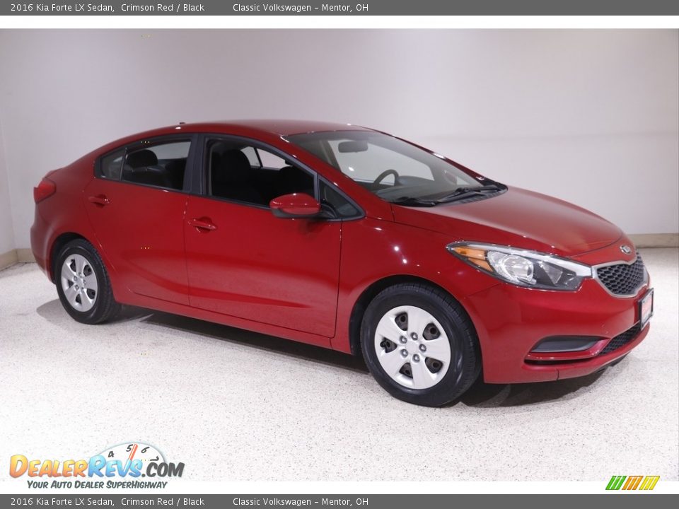 2016 Kia Forte LX Sedan Crimson Red / Black Photo #1