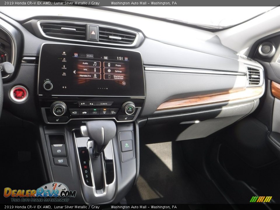 2019 Honda CR-V EX AWD Lunar Silver Metallic / Gray Photo #17