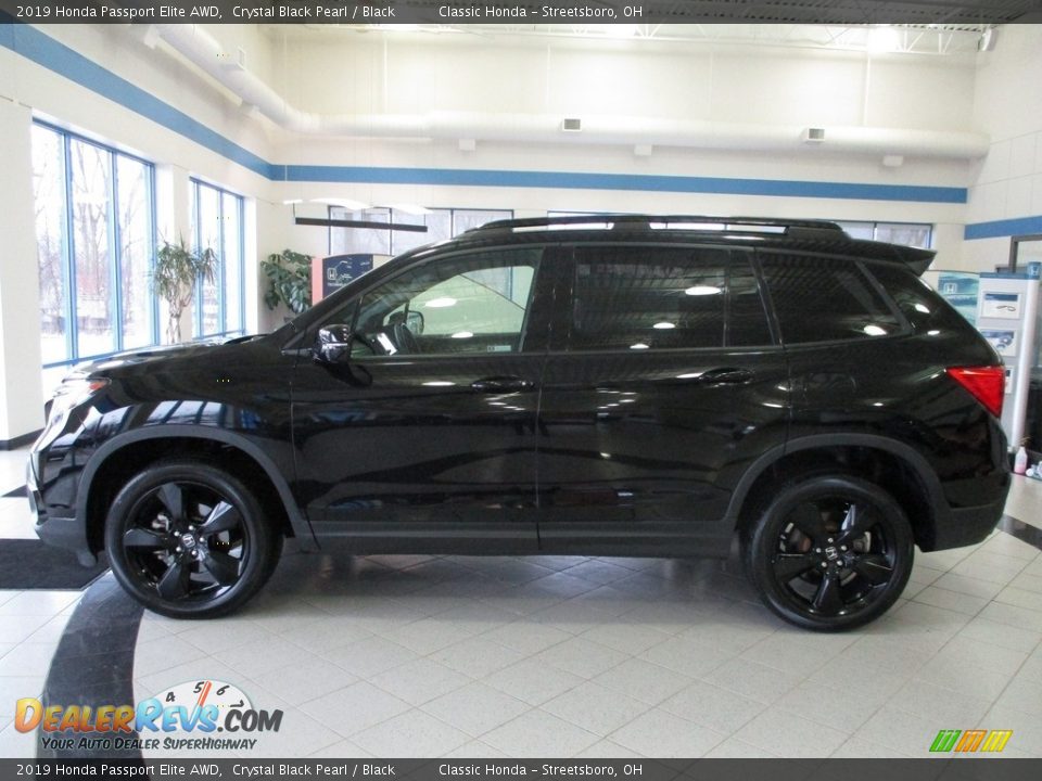 2019 Honda Passport Elite AWD Crystal Black Pearl / Black Photo #10