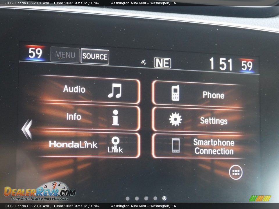 2019 Honda CR-V EX AWD Lunar Silver Metallic / Gray Photo #18