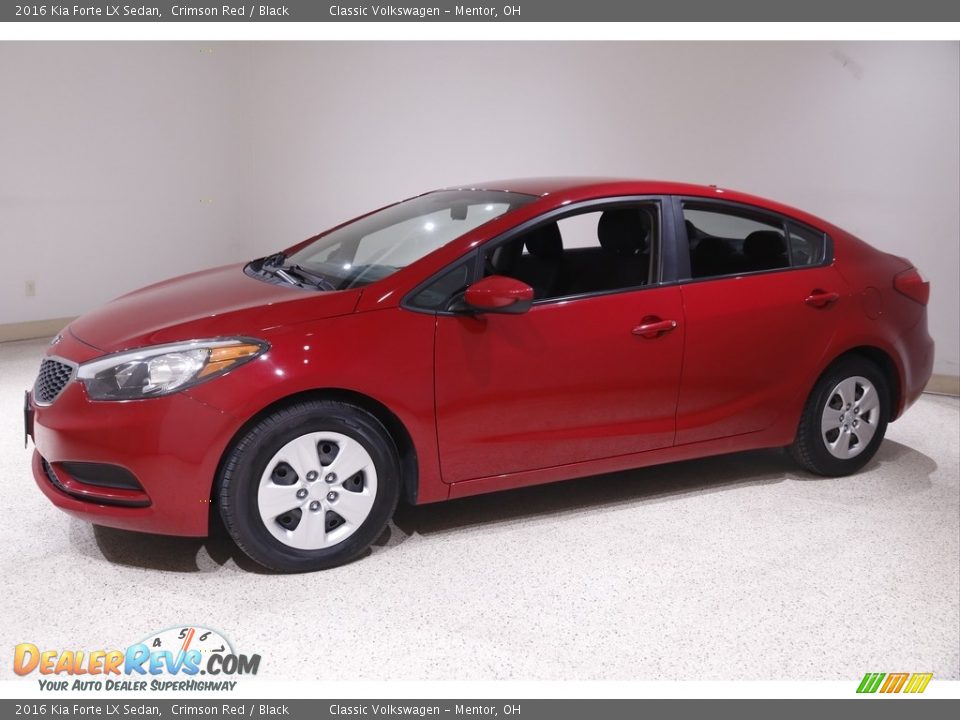 2016 Kia Forte LX Sedan Crimson Red / Black Photo #3