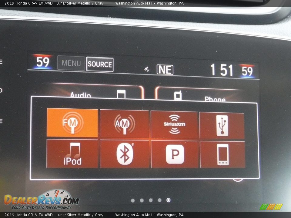 2019 Honda CR-V EX AWD Lunar Silver Metallic / Gray Photo #19