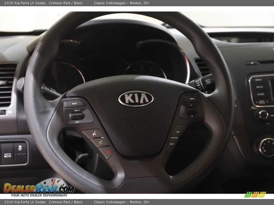 2016 Kia Forte LX Sedan Crimson Red / Black Photo #7