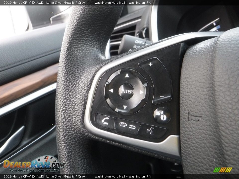 2019 Honda CR-V EX AWD Lunar Silver Metallic / Gray Photo #23