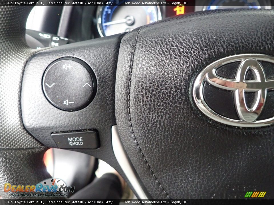 2019 Toyota Corolla LE Barcelona Red Metallic / Ash/Dark Gray Photo #19