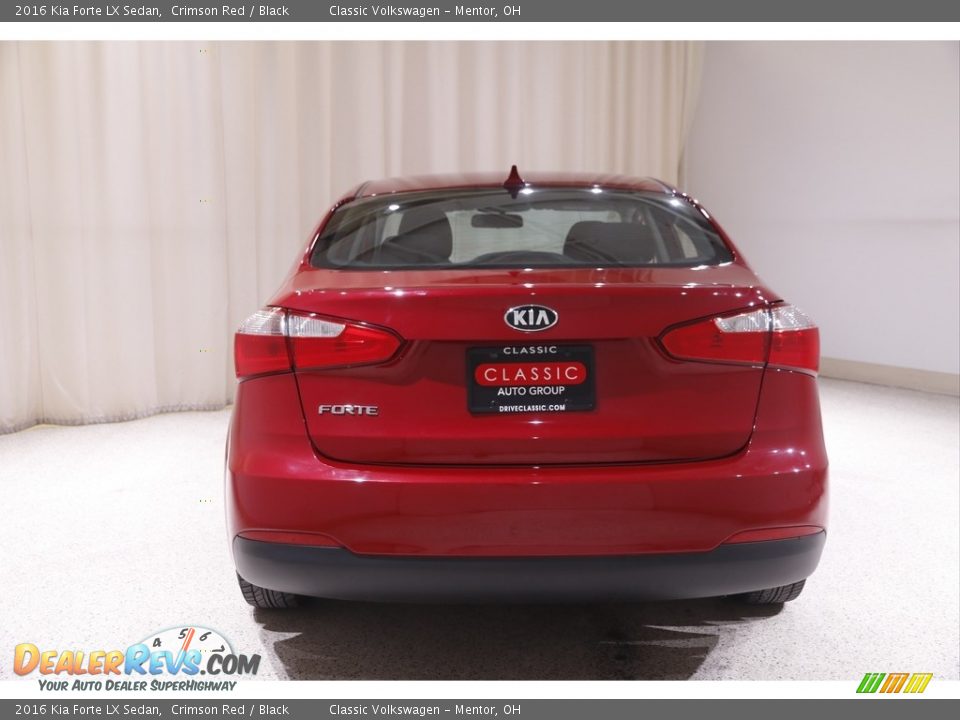 2016 Kia Forte LX Sedan Crimson Red / Black Photo #16