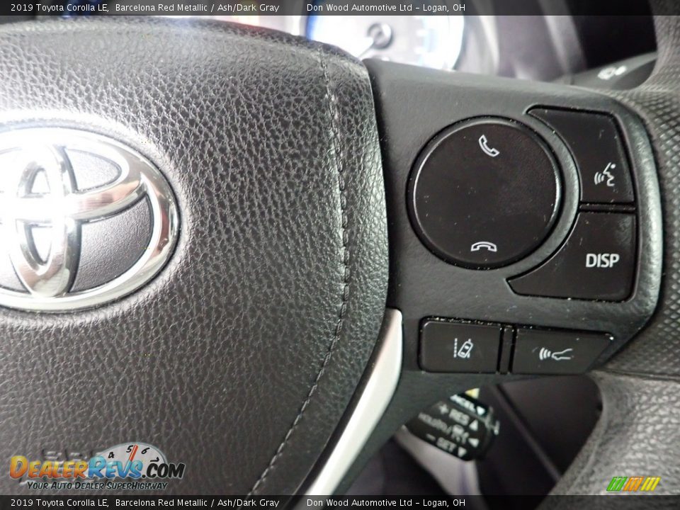 2019 Toyota Corolla LE Barcelona Red Metallic / Ash/Dark Gray Photo #20