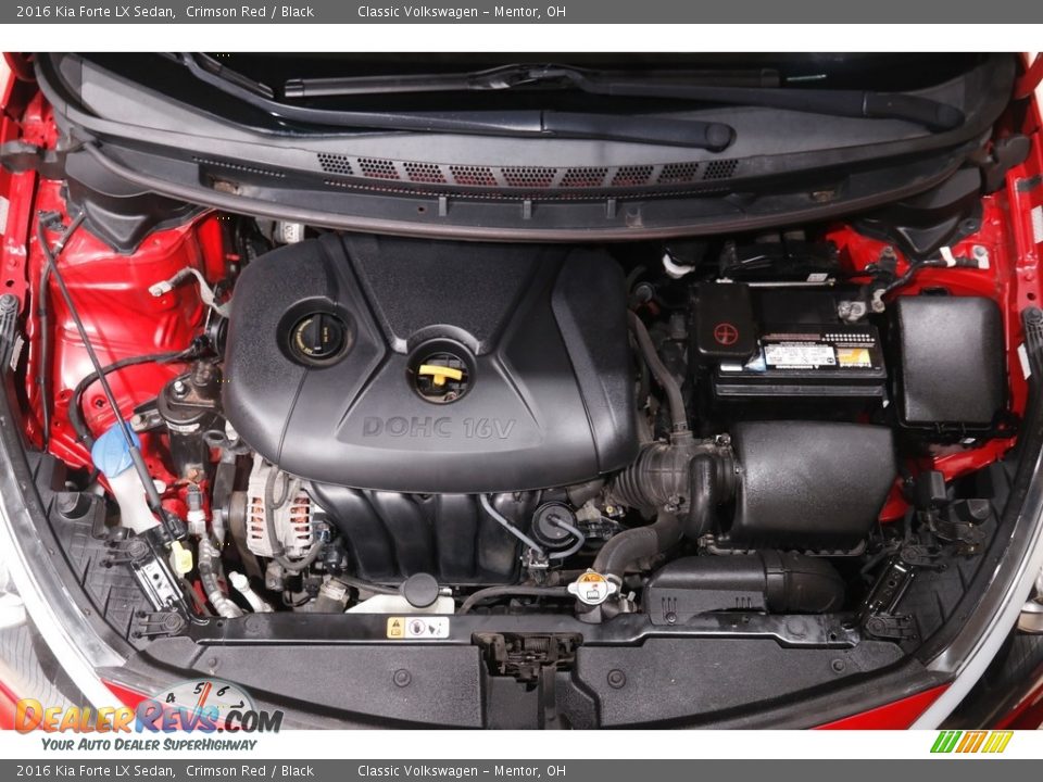 2016 Kia Forte LX Sedan Crimson Red / Black Photo #17
