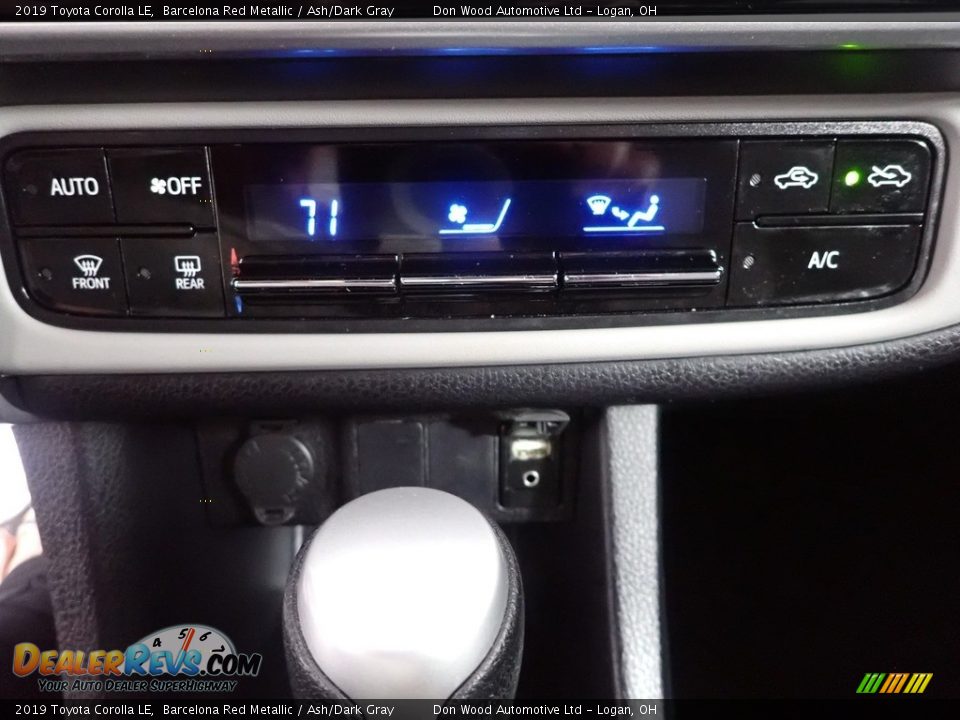 2019 Toyota Corolla LE Barcelona Red Metallic / Ash/Dark Gray Photo #22
