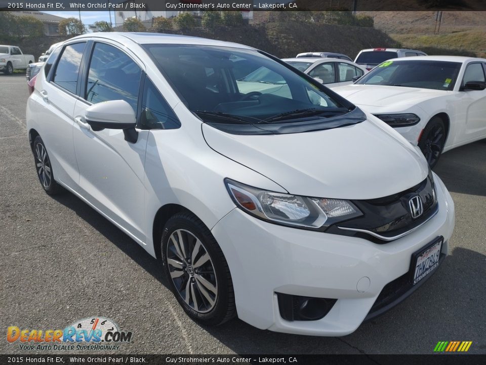 2015 Honda Fit EX White Orchid Pearl / Black Photo #1
