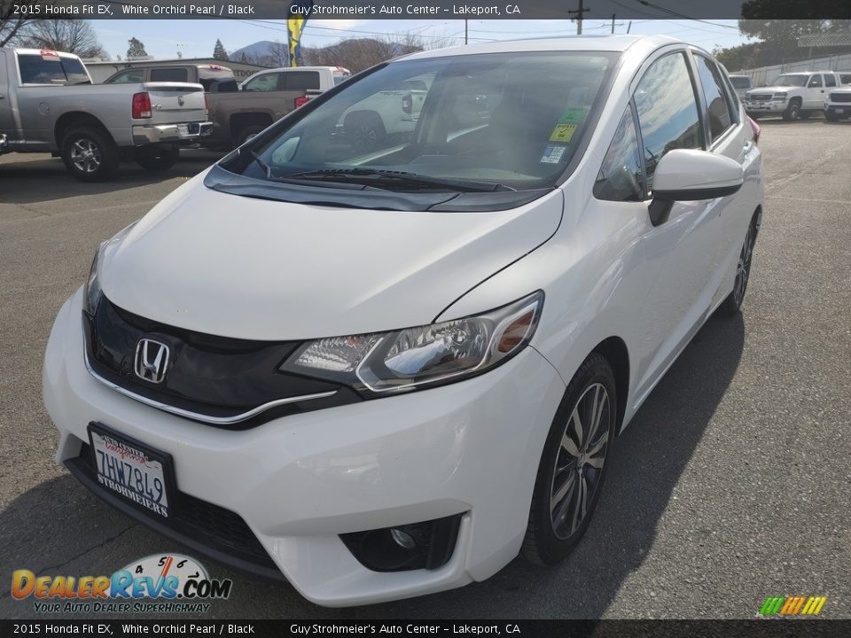 2015 Honda Fit EX White Orchid Pearl / Black Photo #3