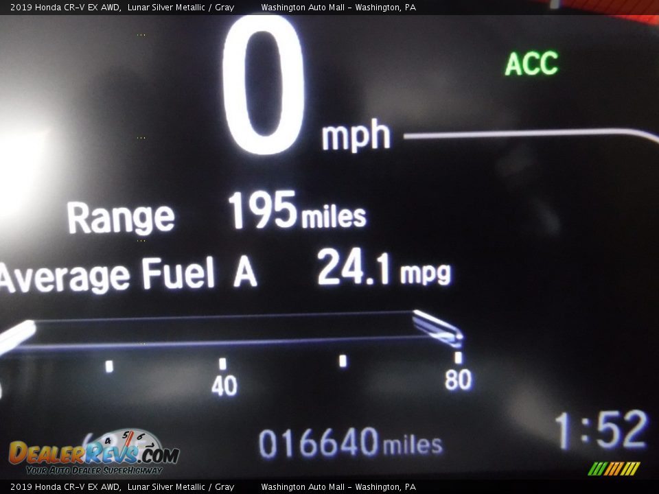 2019 Honda CR-V EX AWD Lunar Silver Metallic / Gray Photo #35