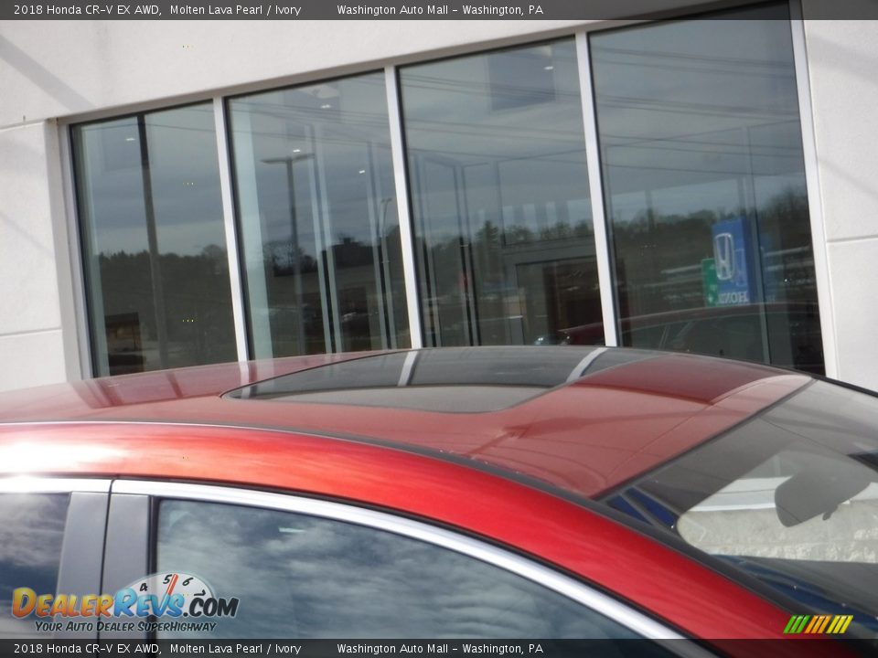 2018 Honda CR-V EX AWD Molten Lava Pearl / Ivory Photo #3