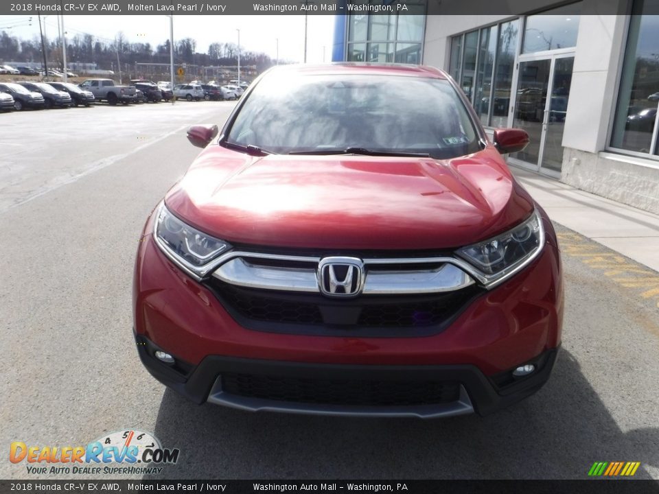 2018 Honda CR-V EX AWD Molten Lava Pearl / Ivory Photo #5