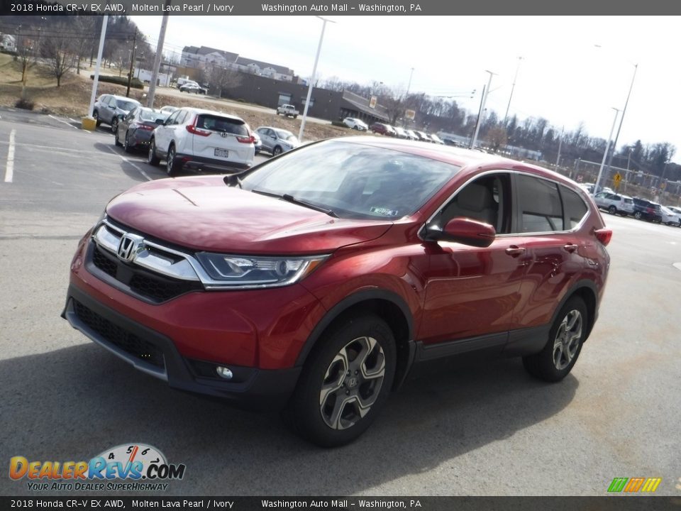 2018 Honda CR-V EX AWD Molten Lava Pearl / Ivory Photo #6