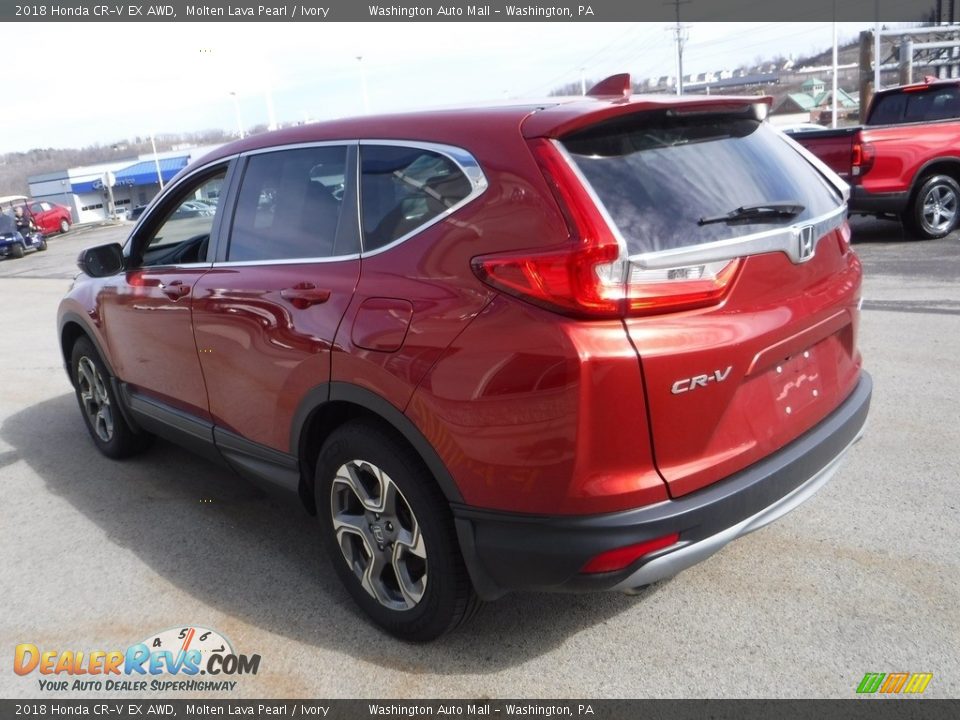 2018 Honda CR-V EX AWD Molten Lava Pearl / Ivory Photo #8