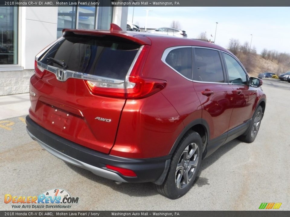 2018 Honda CR-V EX AWD Molten Lava Pearl / Ivory Photo #10
