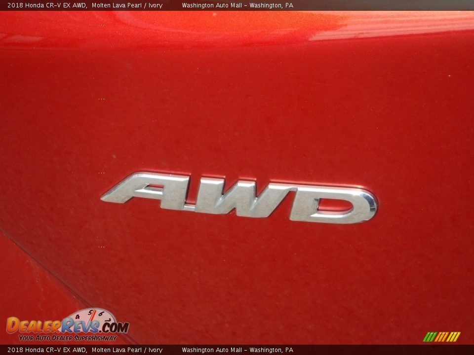 2018 Honda CR-V EX AWD Molten Lava Pearl / Ivory Photo #11