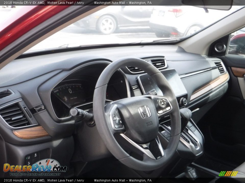 2018 Honda CR-V EX AWD Molten Lava Pearl / Ivory Photo #13