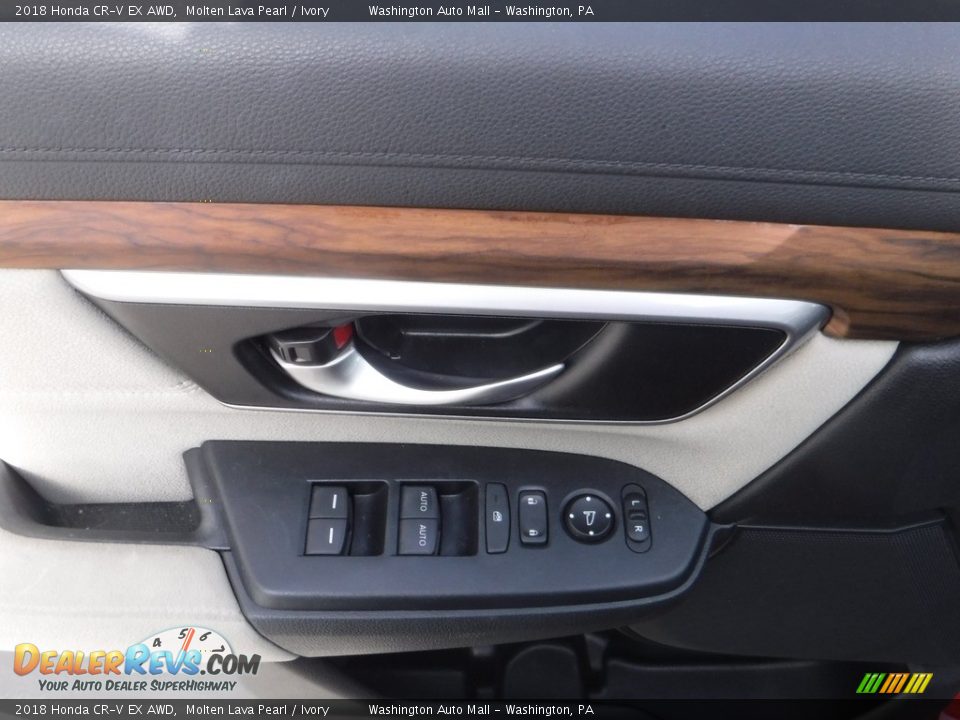 2018 Honda CR-V EX AWD Molten Lava Pearl / Ivory Photo #14