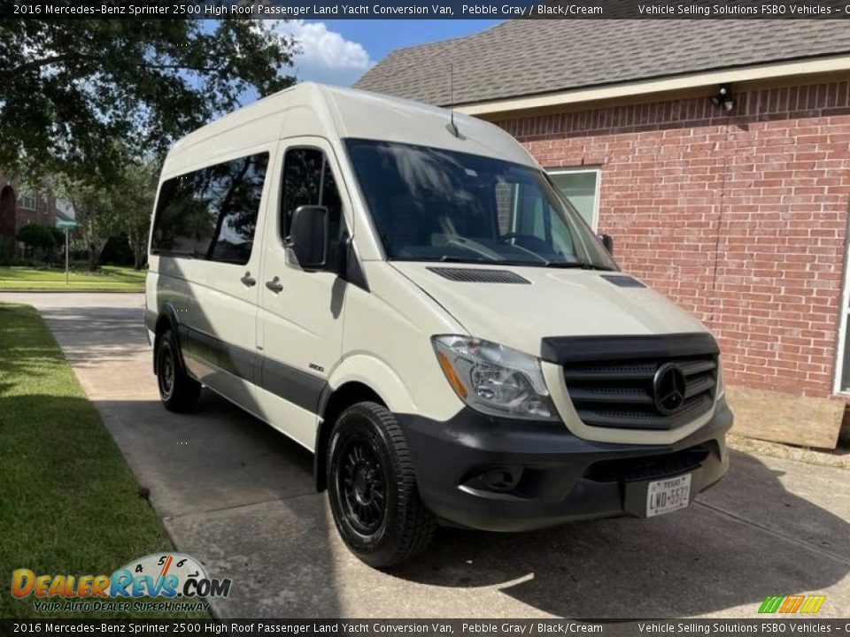 Front 3/4 View of 2016 Mercedes-Benz Sprinter 2500 High Roof Passenger Land Yacht Conversion Van Photo #1