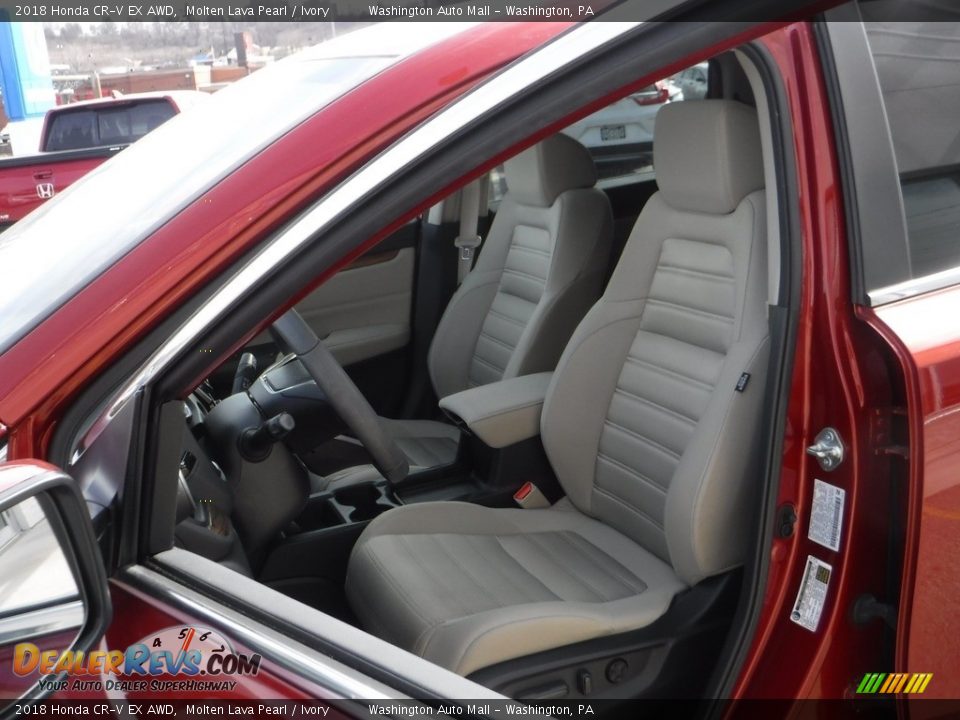 2018 Honda CR-V EX AWD Molten Lava Pearl / Ivory Photo #16