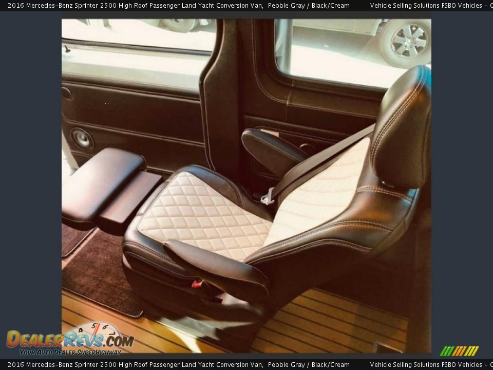 Rear Seat of 2016 Mercedes-Benz Sprinter 2500 High Roof Passenger Land Yacht Conversion Van Photo #3