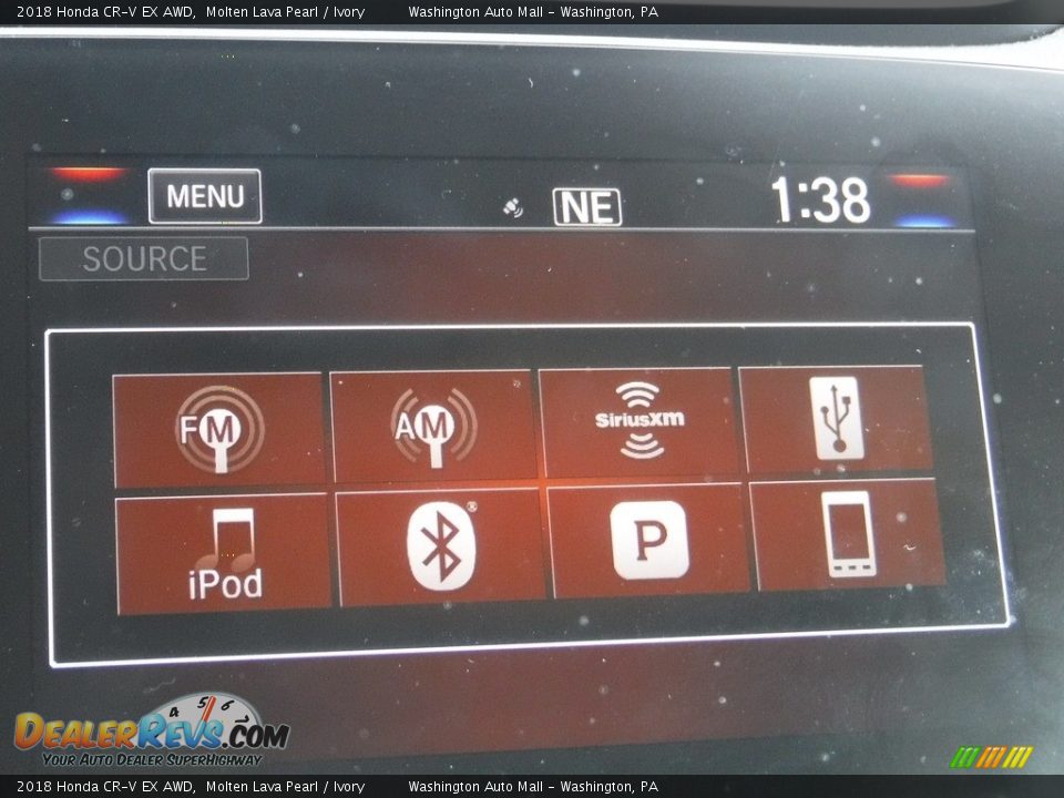 2018 Honda CR-V EX AWD Molten Lava Pearl / Ivory Photo #18