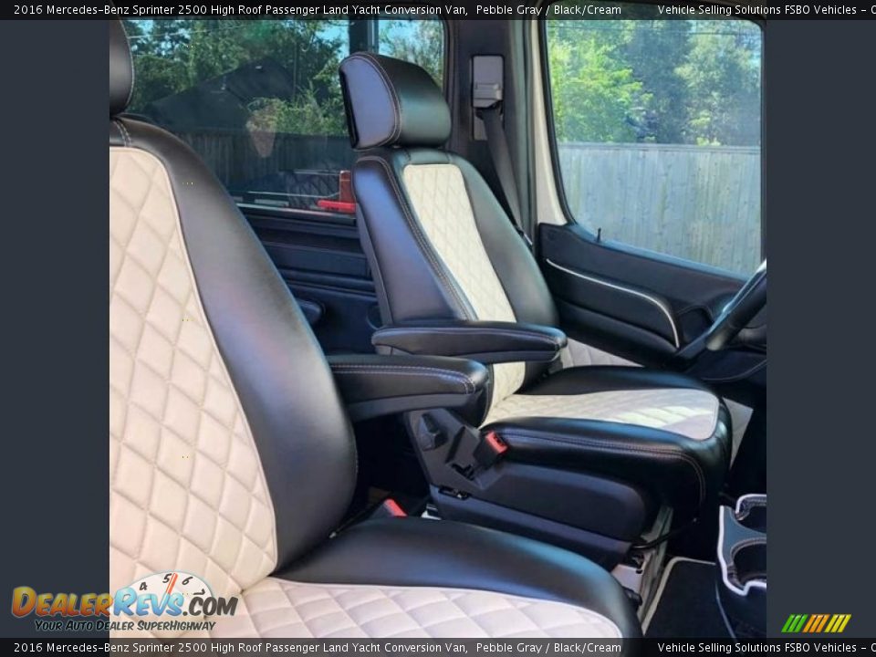 Front Seat of 2016 Mercedes-Benz Sprinter 2500 High Roof Passenger Land Yacht Conversion Van Photo #4