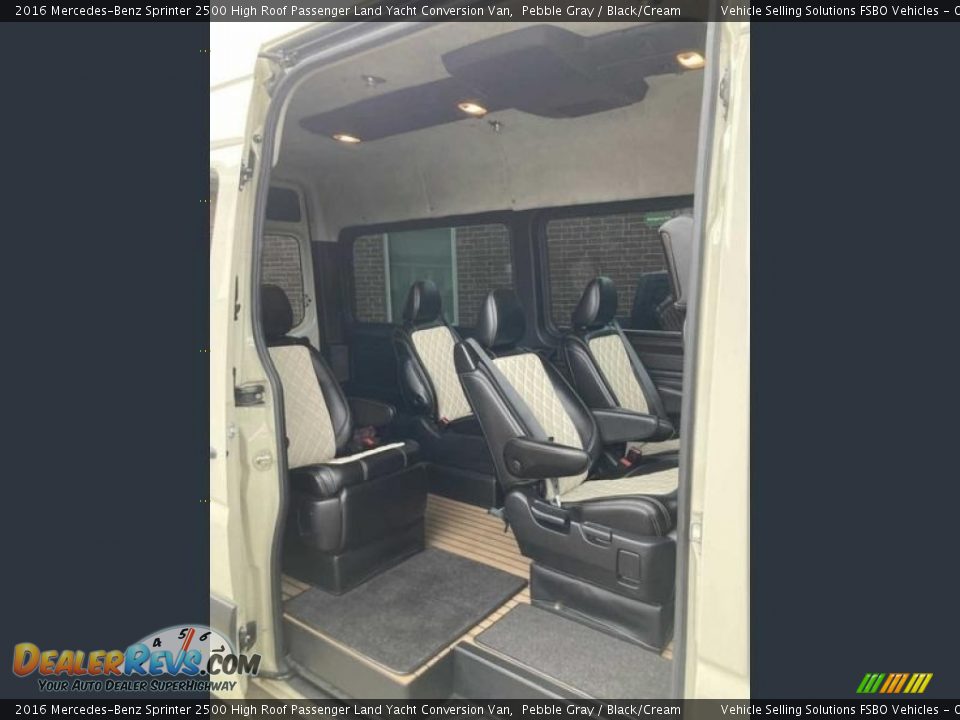 Rear Seat of 2016 Mercedes-Benz Sprinter 2500 High Roof Passenger Land Yacht Conversion Van Photo #5