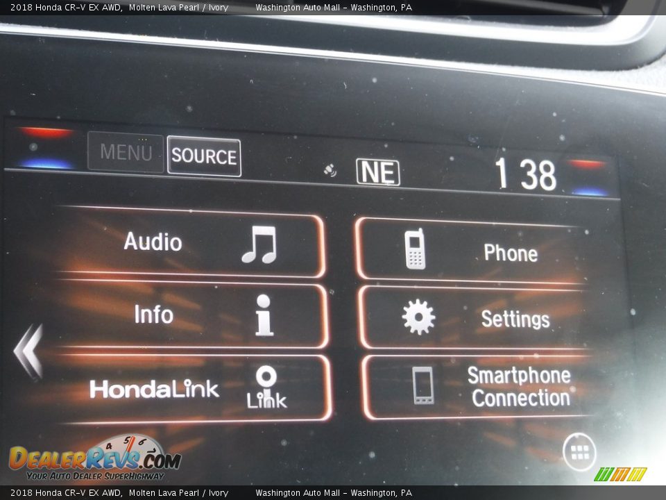 2018 Honda CR-V EX AWD Molten Lava Pearl / Ivory Photo #20