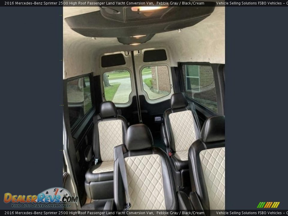 Rear Seat of 2016 Mercedes-Benz Sprinter 2500 High Roof Passenger Land Yacht Conversion Van Photo #6