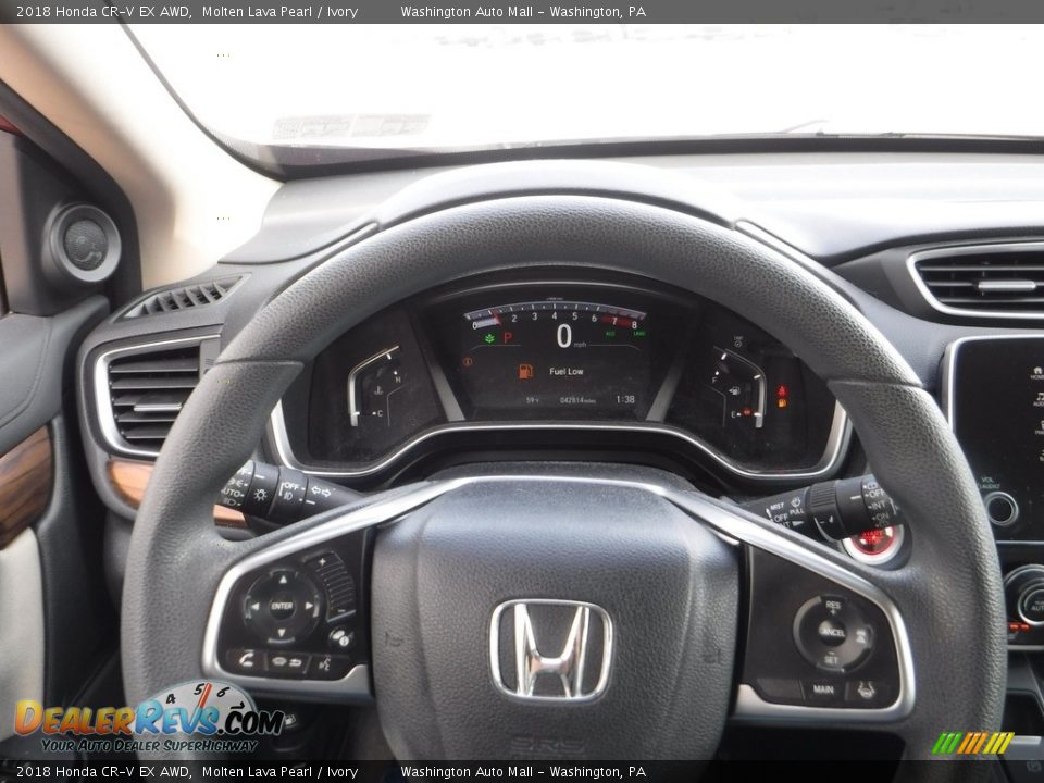 2018 Honda CR-V EX AWD Molten Lava Pearl / Ivory Photo #22
