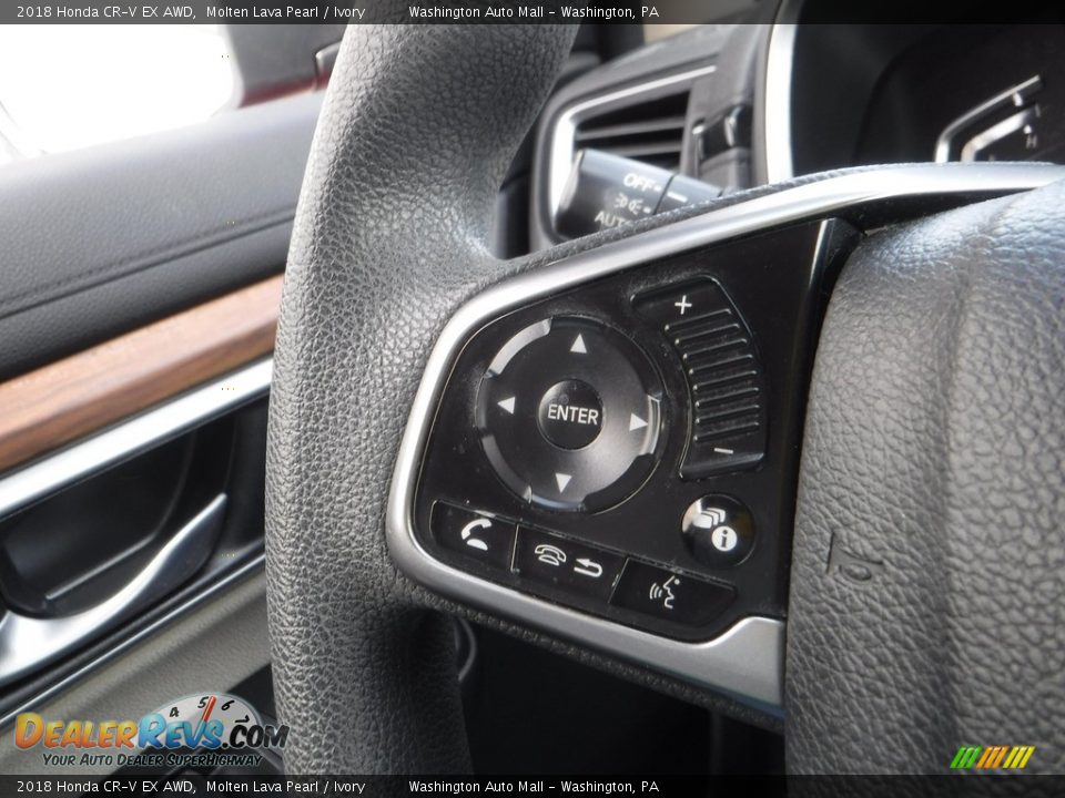 2018 Honda CR-V EX AWD Molten Lava Pearl / Ivory Photo #23