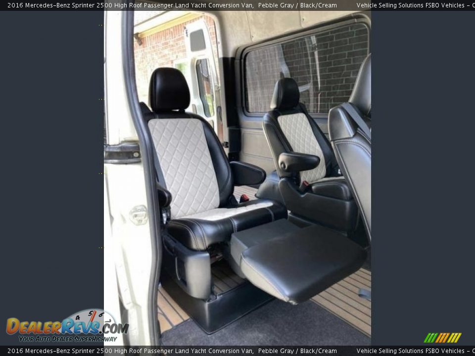 Rear Seat of 2016 Mercedes-Benz Sprinter 2500 High Roof Passenger Land Yacht Conversion Van Photo #10