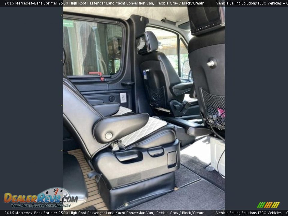 Rear Seat of 2016 Mercedes-Benz Sprinter 2500 High Roof Passenger Land Yacht Conversion Van Photo #11