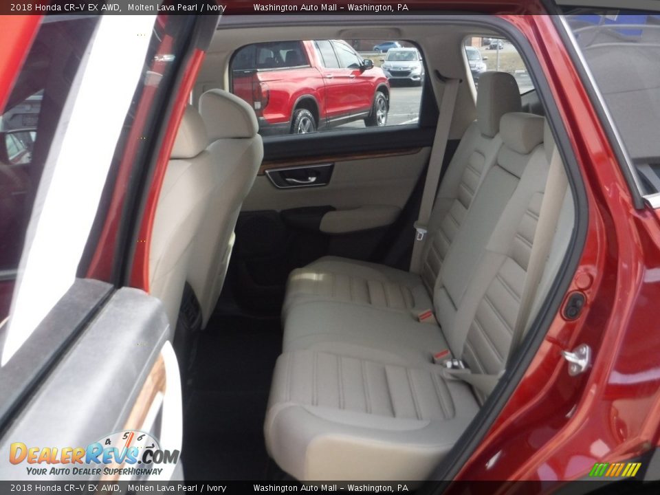 2018 Honda CR-V EX AWD Molten Lava Pearl / Ivory Photo #25
