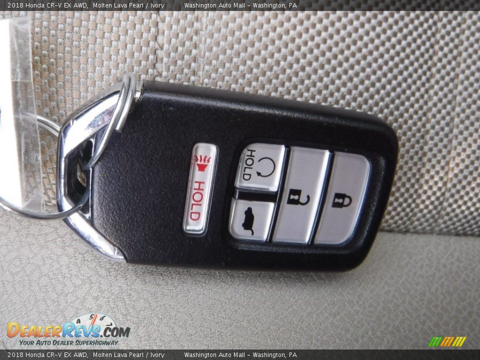 2018 Honda CR-V EX AWD Molten Lava Pearl / Ivory Photo #26