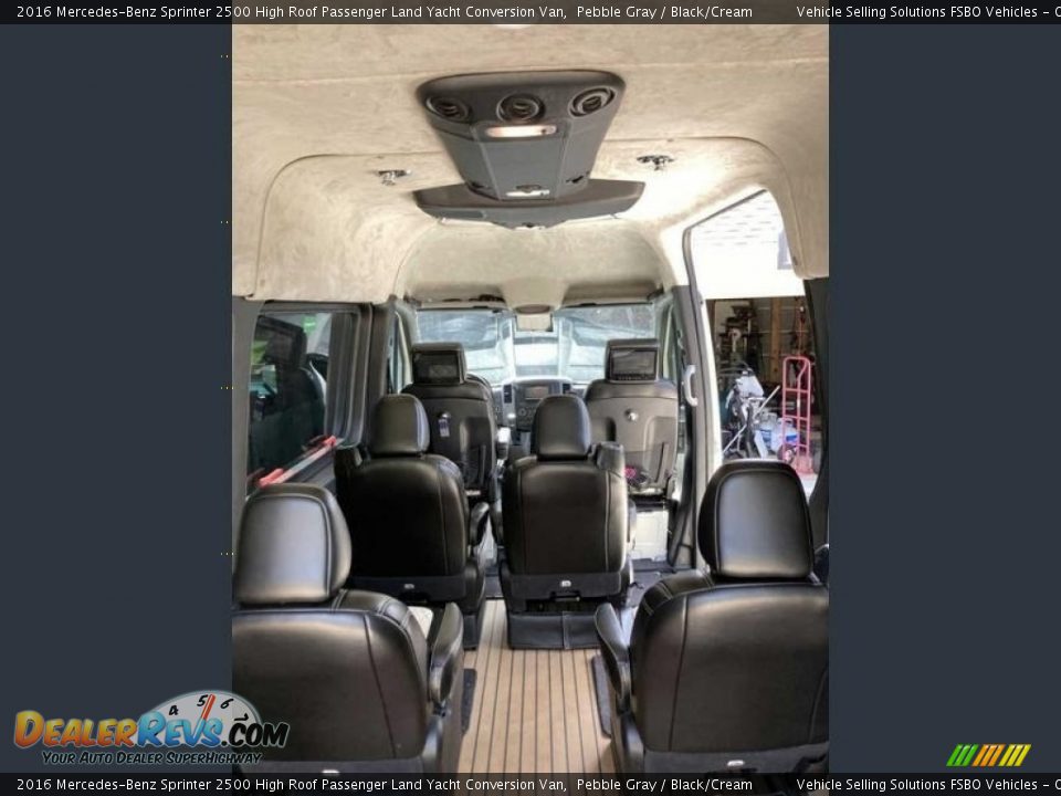 Rear Seat of 2016 Mercedes-Benz Sprinter 2500 High Roof Passenger Land Yacht Conversion Van Photo #13