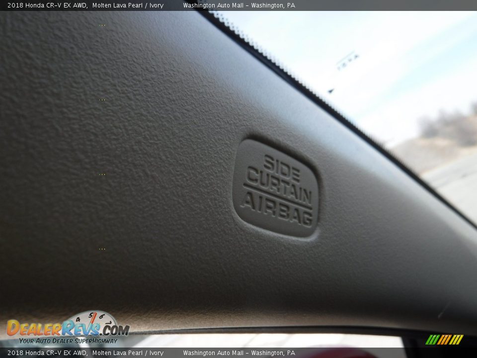 2018 Honda CR-V EX AWD Molten Lava Pearl / Ivory Photo #27