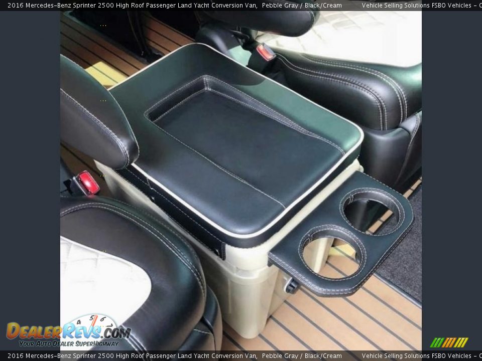 Rear Seat of 2016 Mercedes-Benz Sprinter 2500 High Roof Passenger Land Yacht Conversion Van Photo #14