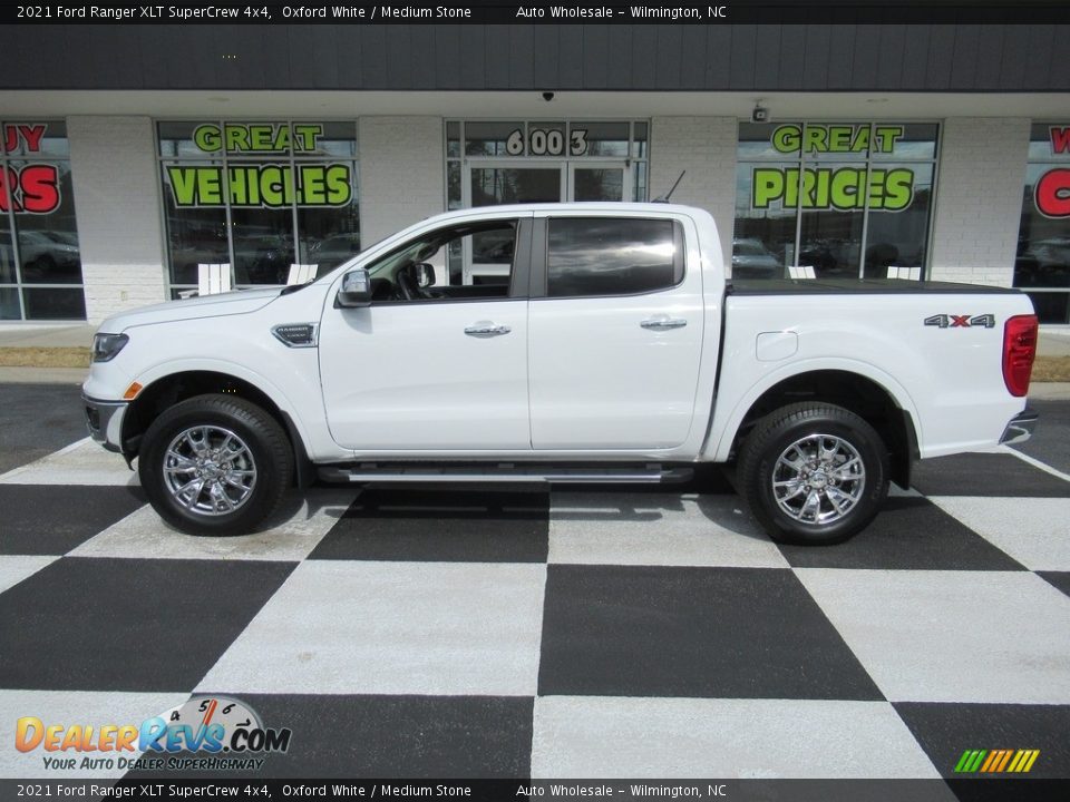 2021 Ford Ranger XLT SuperCrew 4x4 Oxford White / Medium Stone Photo #1