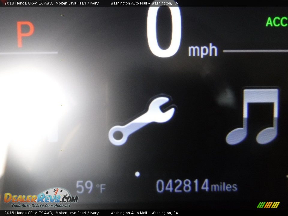 2018 Honda CR-V EX AWD Molten Lava Pearl / Ivory Photo #29