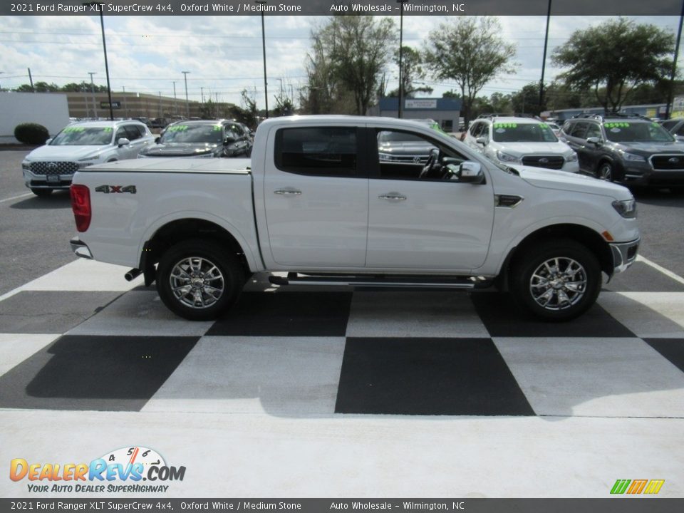 2021 Ford Ranger XLT SuperCrew 4x4 Oxford White / Medium Stone Photo #5