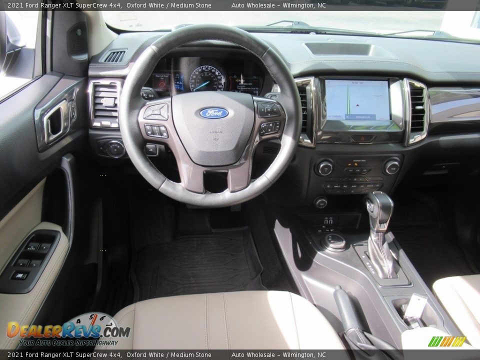 2021 Ford Ranger XLT SuperCrew 4x4 Oxford White / Medium Stone Photo #11