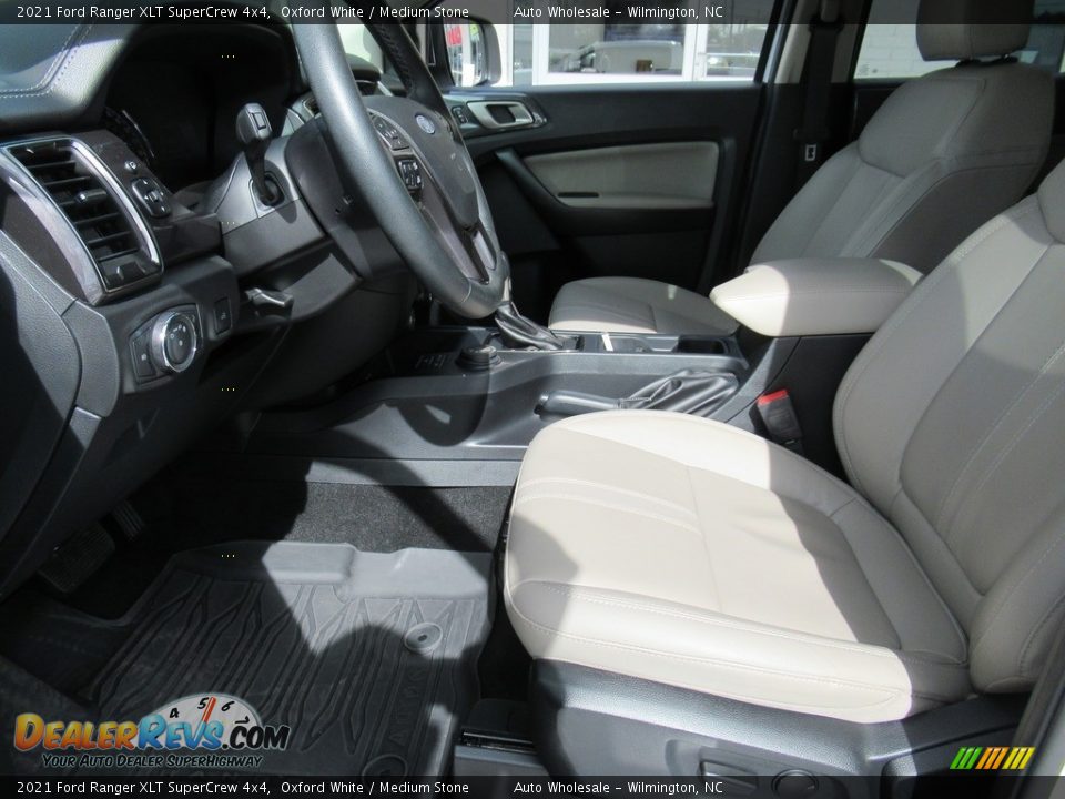 2021 Ford Ranger XLT SuperCrew 4x4 Oxford White / Medium Stone Photo #12