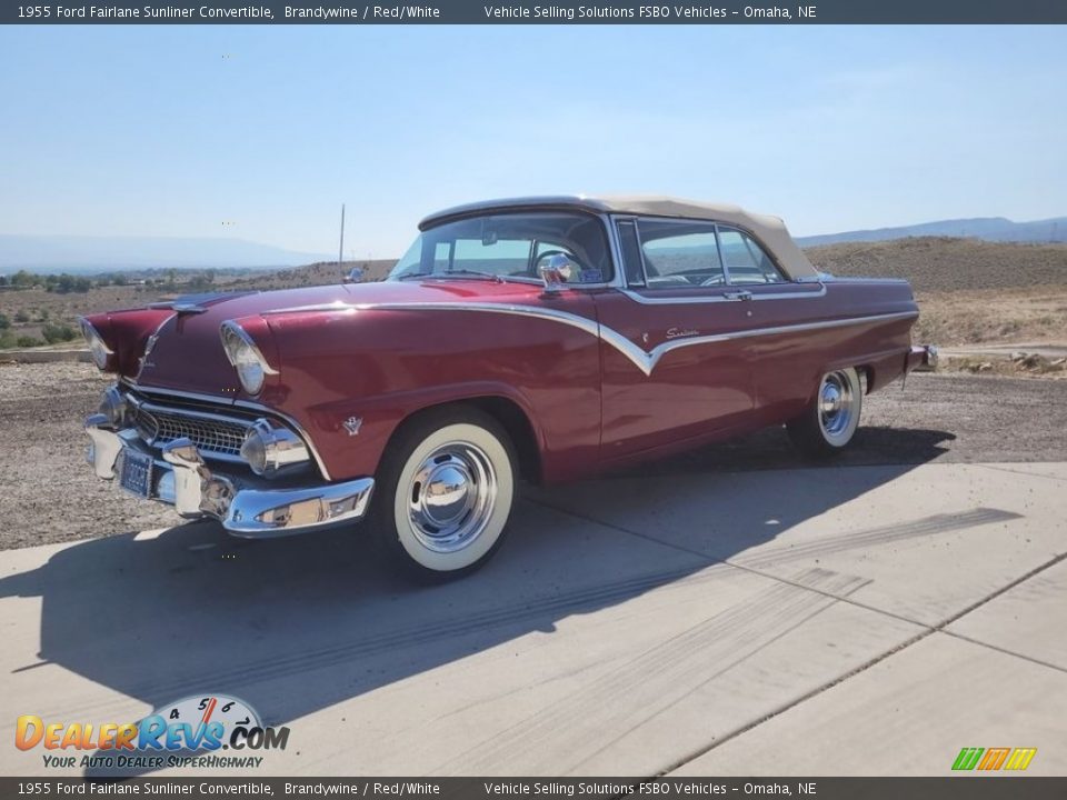 Front 3/4 View of 1955 Ford Fairlane Sunliner Convertible Photo #1