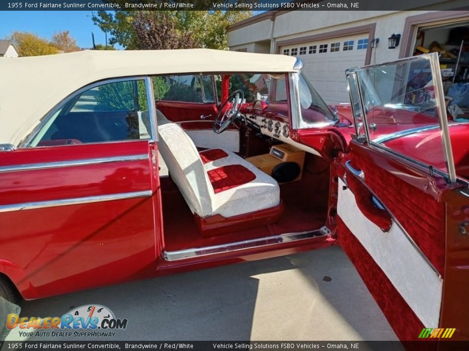 Front Seat of 1955 Ford Fairlane Sunliner Convertible Photo #6